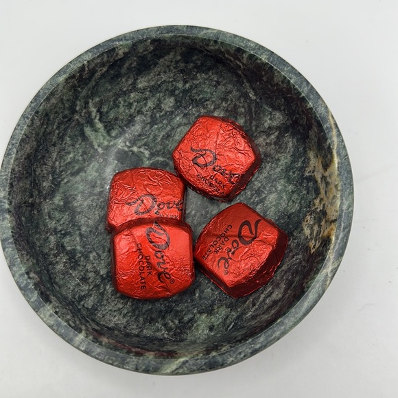 Greenish Marble bowl decorative tray ring keys dish . Egypt.  new without box - Picture 4 of 10